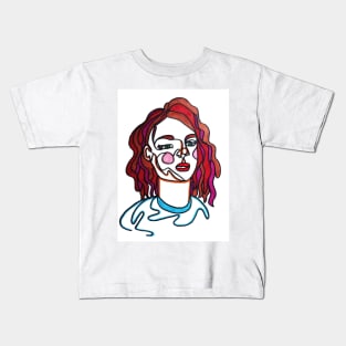 Portrait of A Girl Kids T-Shirt